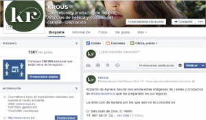 Facebook de krous® cosmética+natural